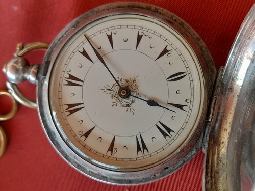 Rare Silver 42mm Ottoman Mens Pocket Watch _437 - Picture 5 of 11