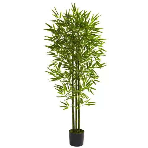Nearly Natural 5' Bamboo Tree UV Resistant Artificial Plant Home Garden Decor