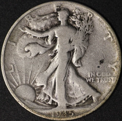 1945 S Walking Liberty Half Dollar F-VF