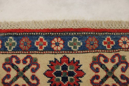 5'0" x 6'9" ft. Afghan Kazak Vegetable Dye Hand Knotted Traditional Rug - Picture 7 of 9