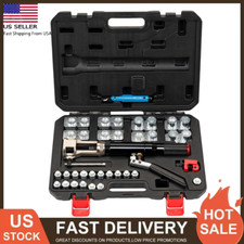 33PCS Hydraulic Flaring Tool Kit 45° Double Flaring Tool for 3/16" to 1/2" Tube