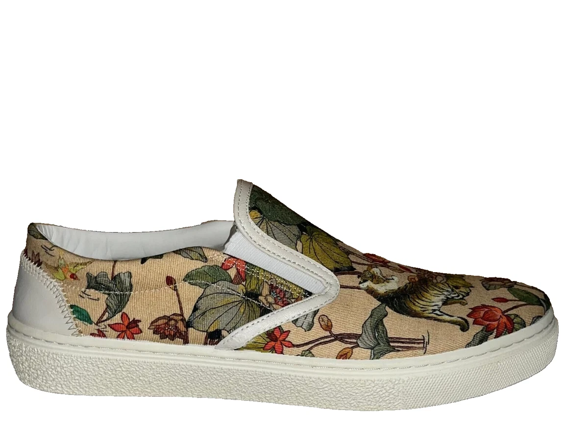 ETRO Men s Man Beige Fabric Canvas Size Slipon Shoe Eu 41 ETR003