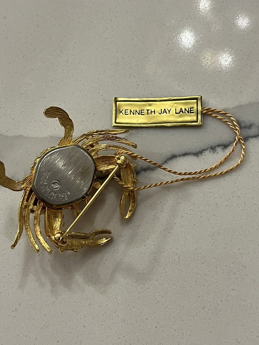 アクセサリー Kenneth Jay Lane Crab Watch Pin Brooch Kenneth Jay Lane Crab Watch Pin Brooch Brand KJL - Etsy
