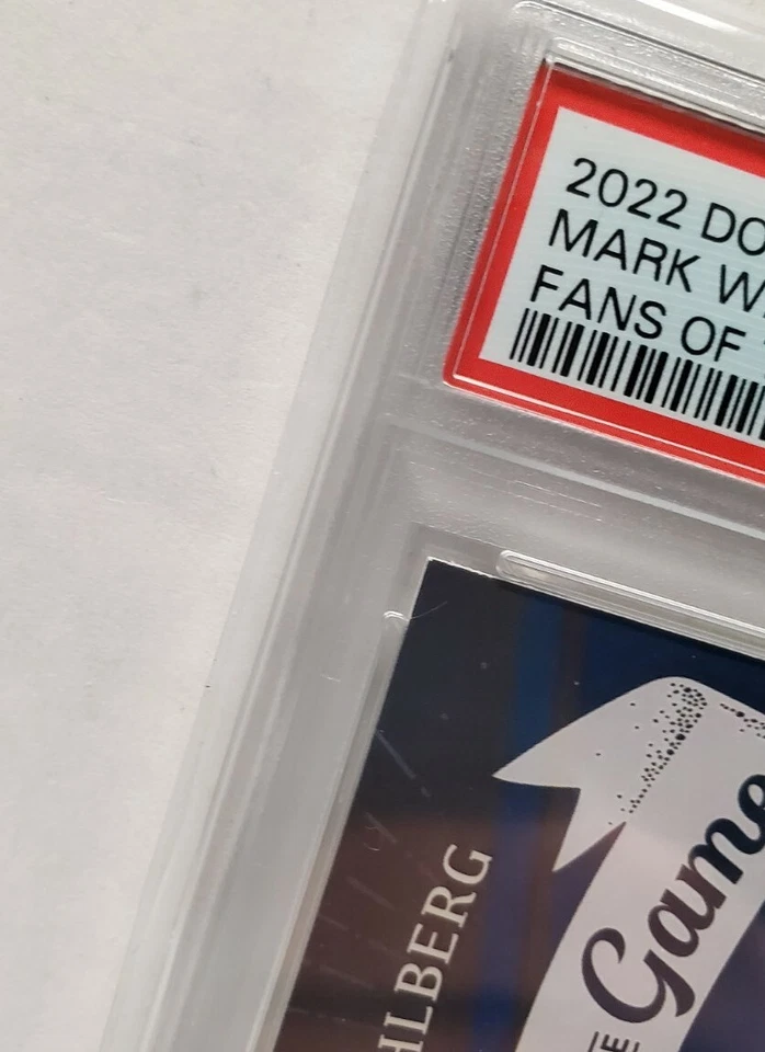 PSA 9 Mark Wahlberg Fans Of The Game #FG-MW 2022 Panini Donruss Pop 6 (2 Higher) - Image 4 of 4