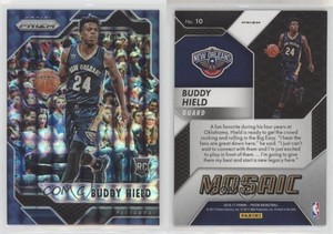 2016-17 Panini Prizm Mosaic Blue Buddy Hield #10 Rookie RC
