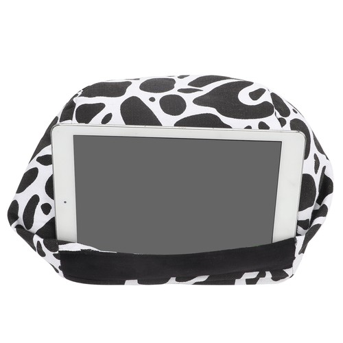 Cow Style Portable Tablet Cushion Printed Canvas Reading Bracket Pillow Holder F - Afbeelding 11 van 12