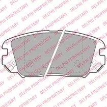 LP1974 BRAKE PADS SET BRAKING PAD FRONT DELPHI NEW OE REPLACEMENT - Picture 2 of 5