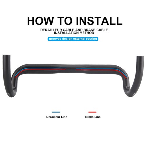 Rxl Sl Carbon Drop Handlebars, Carbon Fiber, Bicycle Drop Handlebars, Lightweig_ - Picture 3 of 7