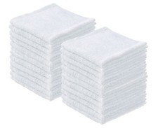 Terry Cloth Rags White Washcloths 100 Cotton 12" Cleaning Cloths, Kitchen To...
