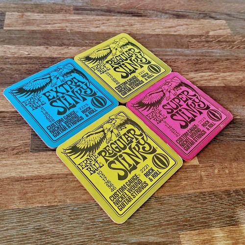 Ernie Ball Electric Guitar Strings, Drinks Coasters - Set of 8, Man cave, Music - Picture 3 of 3