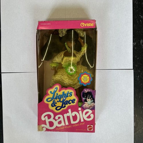 Lights and Lace Christie Barbie 1990 Mattel Superstar Video Star! NRFB ⭐️