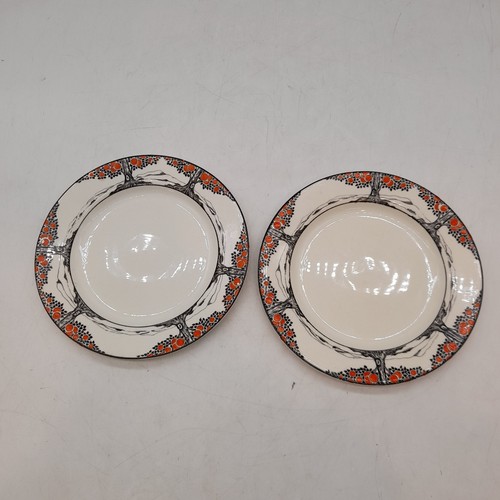 Crown Ducal Ware Small Round plates x2 Orange Tree 7' (#H1/20)
