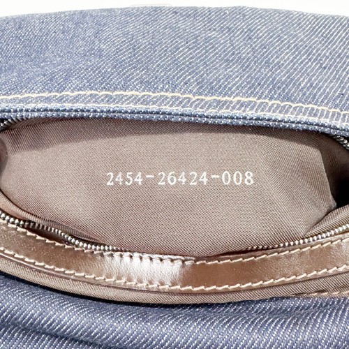 FENDI Baguette Blue Denim Shoulder Bag - Picture 16 of 16