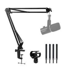 AMS1 Microphone Boom Arm, Adjustable Mic Arm Stand with 3/8  to 5/8  Screw, C...