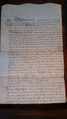 1783 GEORGE III 18TH C MANUSCRIPT INDENTURE - GOFORTH / SOUTTER - YORKSHIRE - Picture 5 of 12