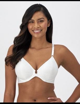 Bali Shaping Bra Comfort Revolution Front Close Smoothing Underwire Womens Foam