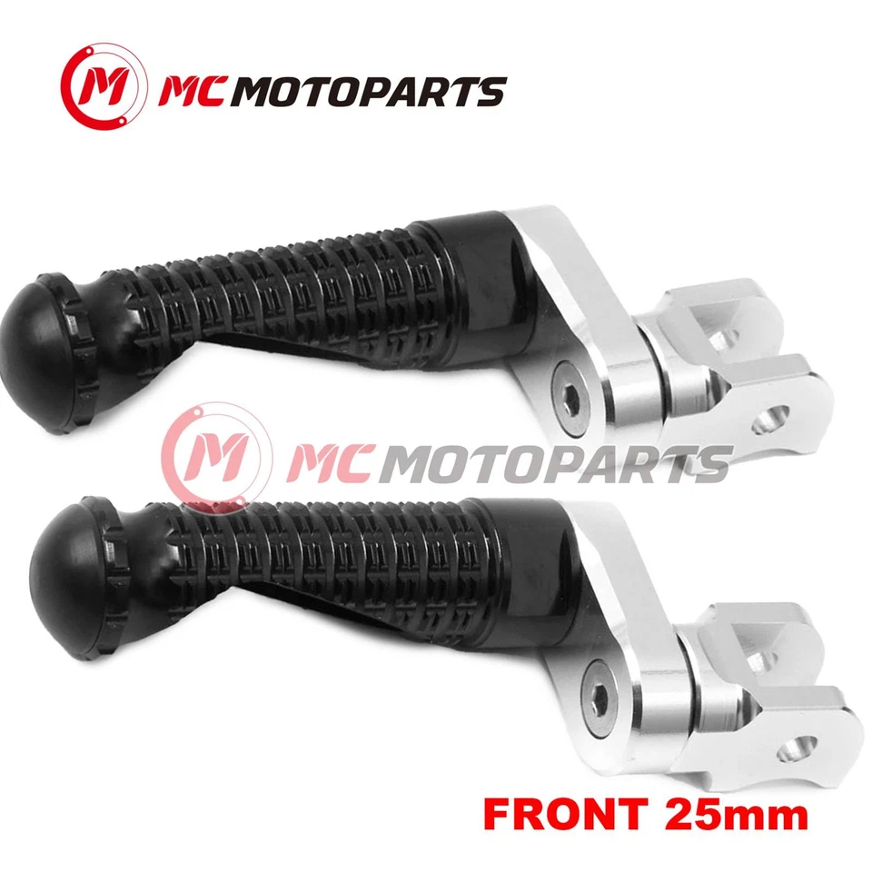 For Triumph Daytona 650 04-05 MPRO 25mm Extended BLACK Front Foot Pegs Foto 2 de 4