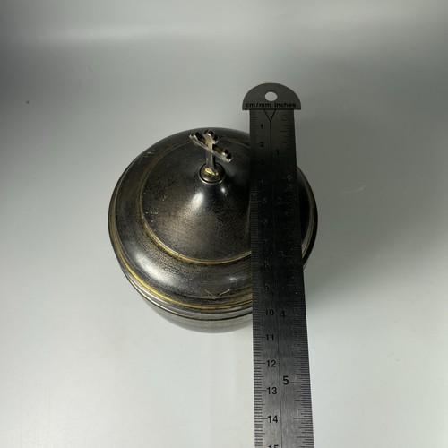 VTG PLATED CHURCH Christian CIBORIUM Cross 5” - Picture 10 of 10