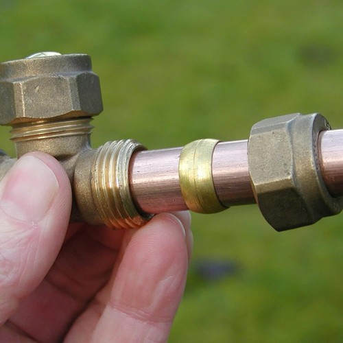 Biaungdo 50 Stück Messing Klemmverschraubung, 3/8" Rohr Außendurchmesser  - Bild 7 von 7