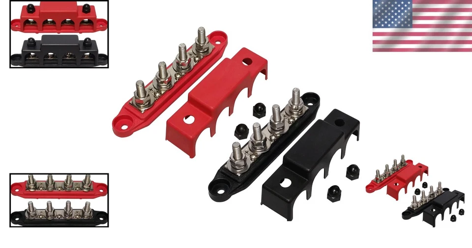 Red & Black Bus Bar - Power Distribution Block - Image 2 of 4