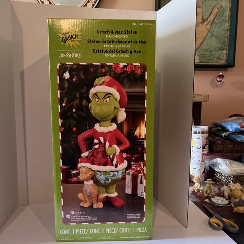 Jim Shore 20" Holiday Grinch and Max Statue NEW NIB LIMITED EDITION - Picture 3 of 6