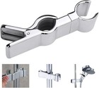 FIGFYOU Shower Head Holder,45° Rotation Adjustable Bracket Silver