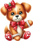 Christmas Gingerbread Dog Wall Art Bedroom Nursery Vinyl Sticker Decal 6 Sizes