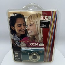 Vivitar ViviCam X024 10.1MP 8x Digital Zoom Camera, Blue HD 2.4  Screen SEALED