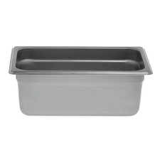 HUBERT Steam Table Pan 1/4 Size 24 Gauge Stainless Steel - 4"D