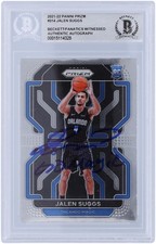 Jalen Suggs Magic Signed 2021-22 Panini Prizm #314 BAS Rookie Card w/Go Insc