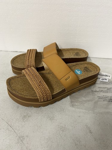 NEW Womens Reef Cushion Vista Hi Sandals Natural - Size: 9.5 - Picture 4 of 6