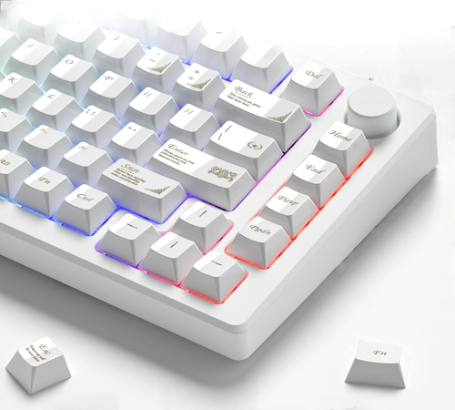 Womier Matcha PBT Keycaps, Cherry Profile Keycaps 75 Percent,Double Shot Keyboa - Picture 8 of 13