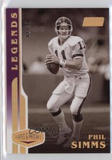 2020 Panini Plates & Patches Legends Purple /35 Phil Simms #113
