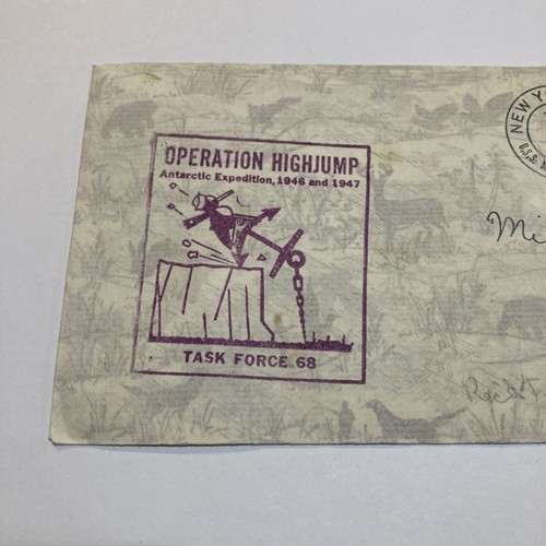 1947 USS Mount Olympus Operation Highjump Antarctic Expedition Cover Envelope - Picture 2 of 4