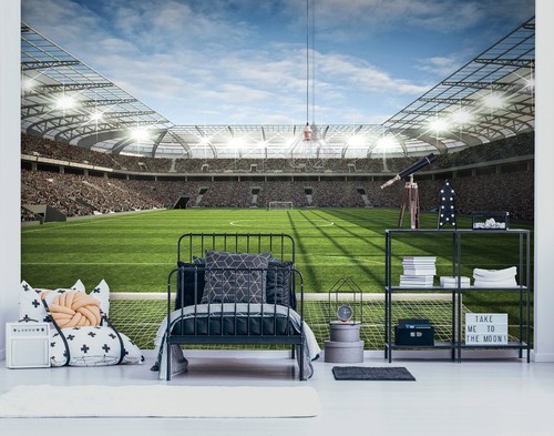 TAPETE Wandbild für Jungenzimmer 10,2 x 7,1 Fuß einfache Anwendung Fußballstadion - Bild 7 von 10