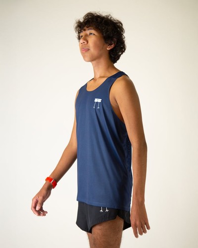 Camiseta de rendimiento azul marino para hombre (M, L, XL) - Imagen 8 de 13