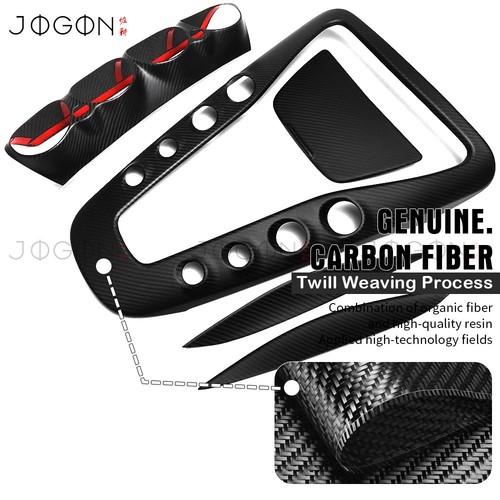 Matte Carbon Dash Console Cover Trim Kit Fits Mercedes Benz AMG GT GTS GTR 16-18 - Picture 3 of 15