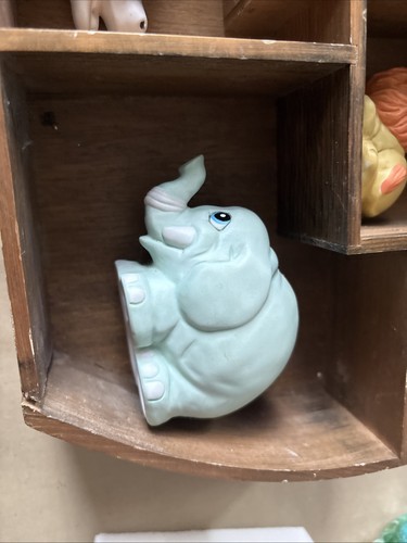 Vintage HOL 1990 Keramik Arche Noah Tierfiguren Pastell sechs Stück Set 3"-5" Baby - Bild 17 von 24