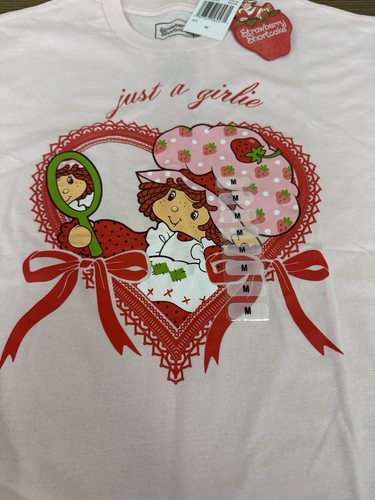 STRAWBERRY SHORTCAKE T-shirt MED NEW. JUST A GIRLIE - Picture 2 of 4