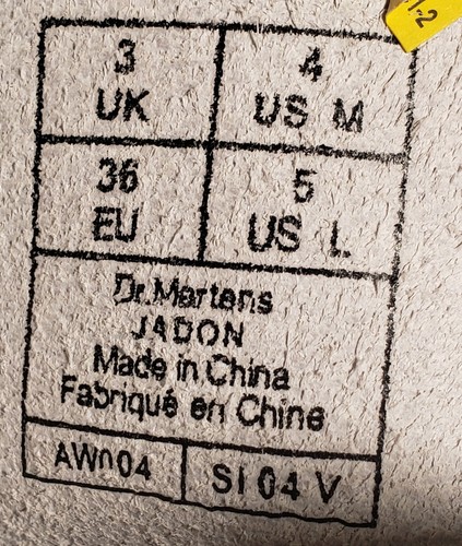 Botas de combate Dr Martens de cuero blanco con cremallera plataforma Jadon para mujer talla 5 - Imagen 16 de 16