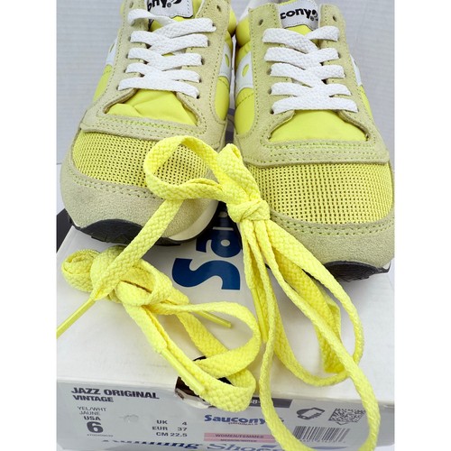 Saucony Jazz Original Vintage Womens Yellow White Running Shoes S60368-24 Size 6 - Picture 7 of 11