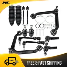 12pcs Front Upper Control Arms Tie Rods Suspension Kit For 2004-06 Durango Aspen