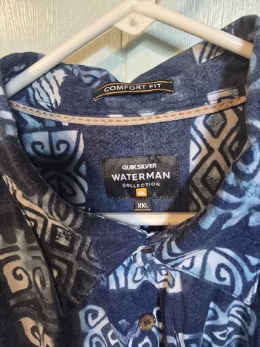 Quiksilver Waterman Button Down Hemd XXL Comfort Fit Quick - Bild 2 von 8