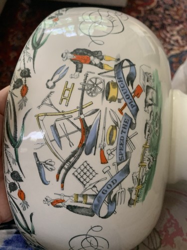 Burgess & Leigh Farmers Arms 12" Punch Bowl, 12 cups , God Speed The Plough - Picture 11 of 23
