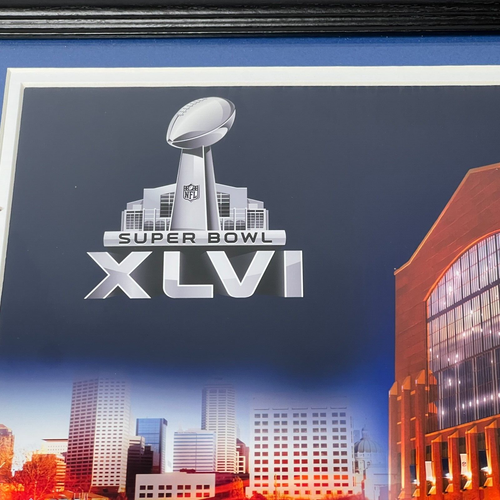 Medallones enmarcados New York Giants NFL Super Bowl XLVI 2012 edición limitada - Imagen 6 de 10