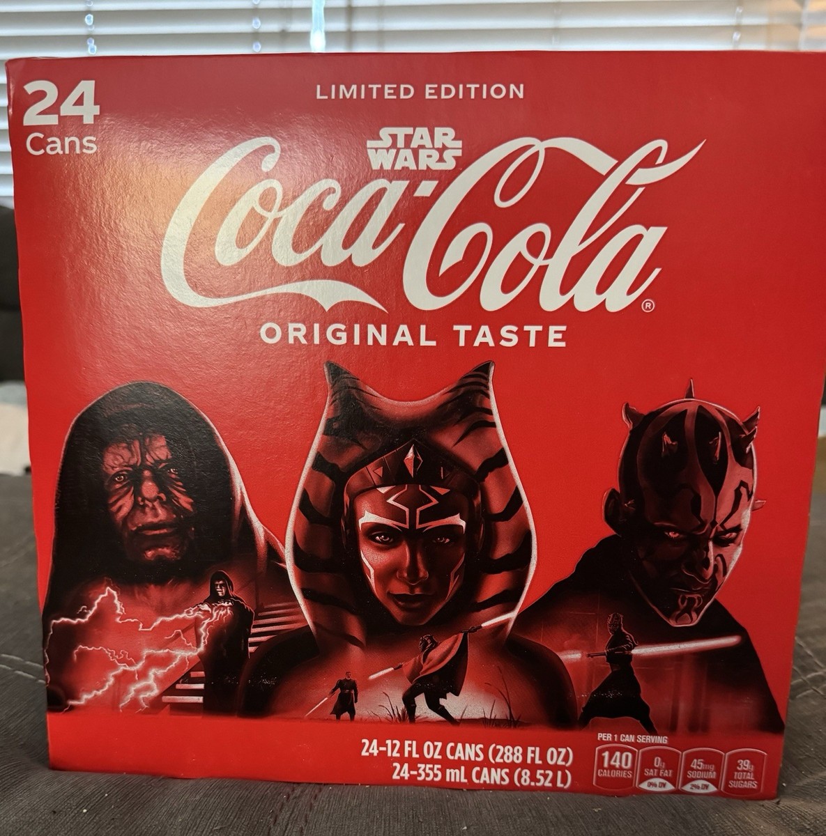 COCA COLA 24 Pack UNOPENED STAR WARS limited edition New