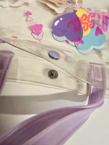 Bolsa de suministros estacionaria de plástico vintage 1986 Sanrio Tweedle Dee Bear rara - Imagen 5 de 7