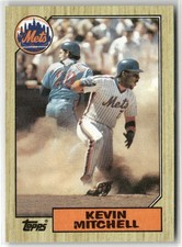 1987 TOPPS #653 KEVIN MITCHELL NEW YORK METS RC
