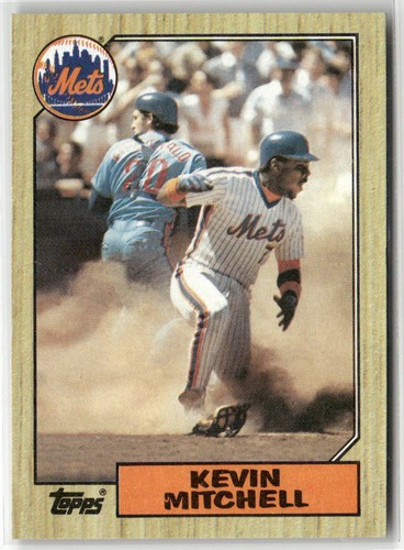 Topps #653 1987 Kevin Mitchell New York Mets RC - Imagen 1 de 2