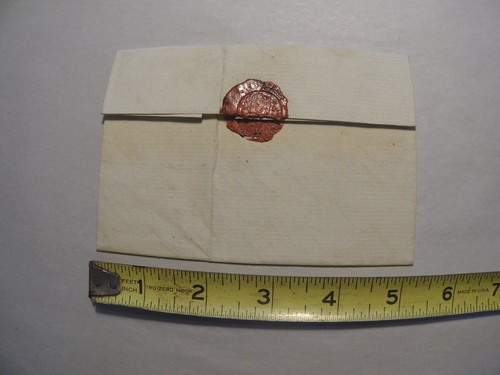 19th Century Hungarian Handwritten Letter with Wax Seal 1800s Ephemera - Picture 2 of 9